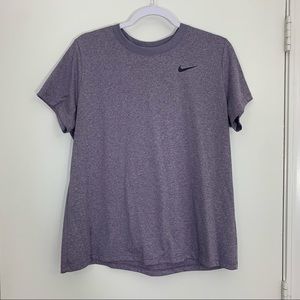 NIKE purple dri-fit athletic short sleeve top XL
